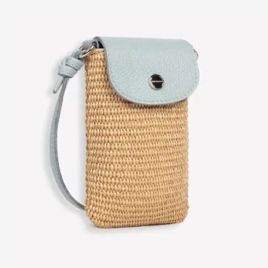 Lancaster - Pochette téléphone Mini osier Italie