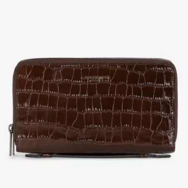 Lancaster Paris - Compagnon Croco Double Zip