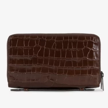 Lancaster Paris - Compagnon Croco Double Zip