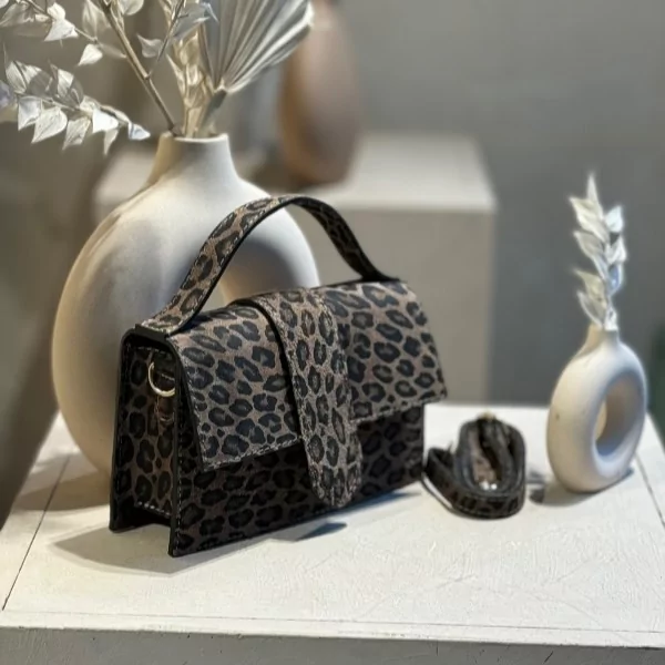 Auren - Petit Sac à Main à Rabat Léopard