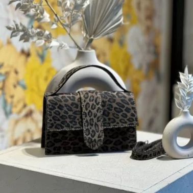 Auren - Petit Sac à Main à Rabat Léopard