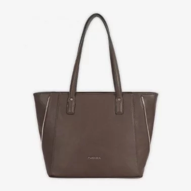 Fuchsia - Sac shopping synthétique épaule