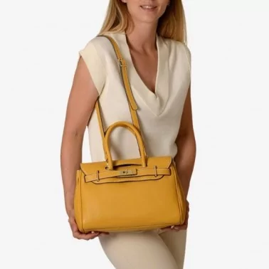 Mac Douglas - Petit sac à main cuir graine Pyla Romy XXS VG