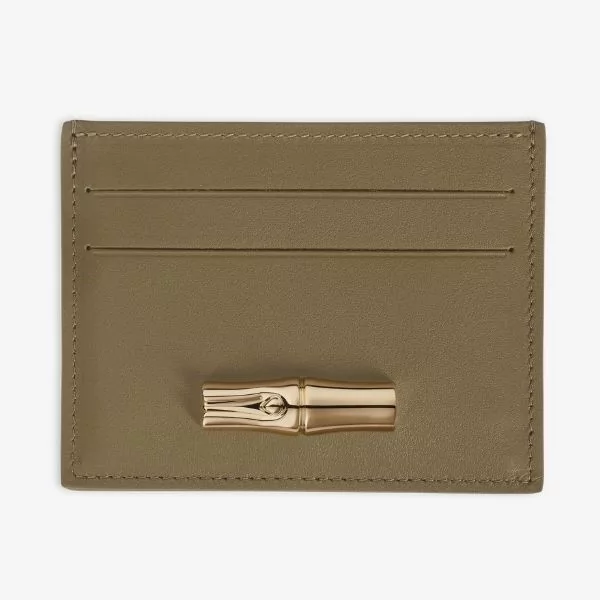 Longchamp - Porte-cartes Le Roseau bambou doré