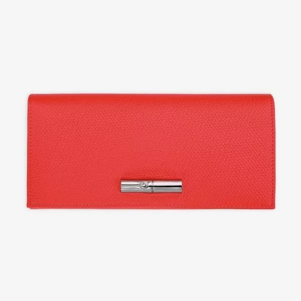 Longchamp - Portefeuille long grainé Le Roseau