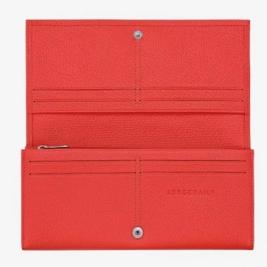 Longchamp - Portefeuille long grainé Le Roseau