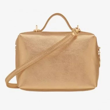 Longchamp - Sac bandoulière doré Pliage Xtra