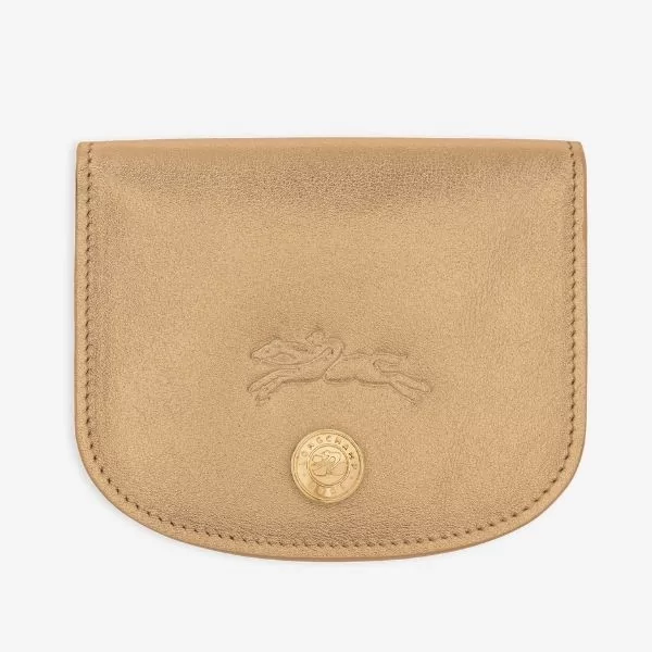 Longchamp - Porte-cartes Pliage Xtra doré
