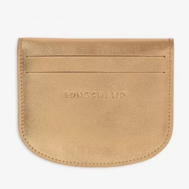 Longchamp - Porte-cartes Pliage Xtra doré