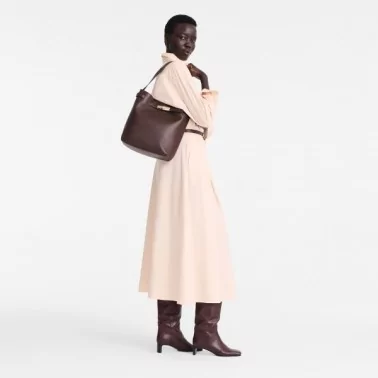 Longchamp - Sac épaule cuir veau Le Smart