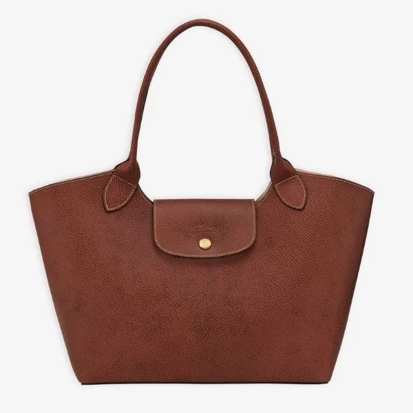Longchamp - Sac porté épaule Epure L cuir grainé