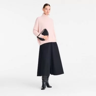 Longchamp  - Pochette demi-lune Le Roseau