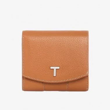 Le Tanneur - Porte-monnaie rabat cuir grainé Romy