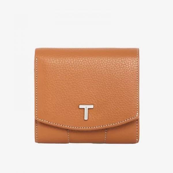 Le Tanneur - Porte-monnaie rabat cuir grainé Romy