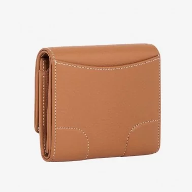 Le Tanneur - Porte-monnaie rabat cuir grainé Romy