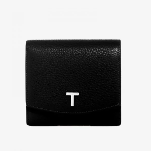 Le Tanneur - Porte-monnaie rabat cuir grainé Romy