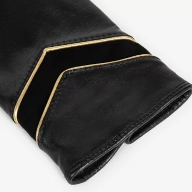 Lancaster - Gants cuir motif léopard taille 6.5