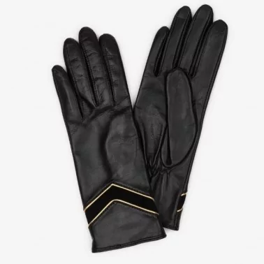 Lancaster - Gants cuir motif léopard taille 7