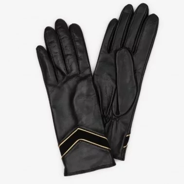 Lancaster - Gants cuir motif léopard taille 7.5