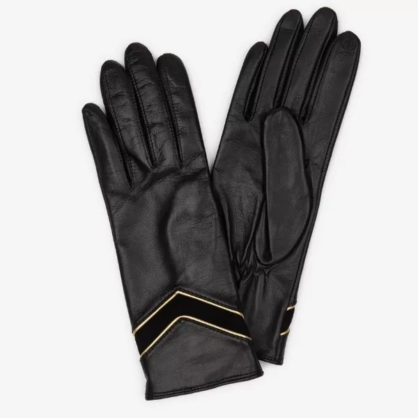 Lancaster - Gants cuir motif léopard taille 7.5