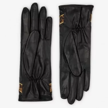 Lancaster - Gants cuir motif léopard taille 8