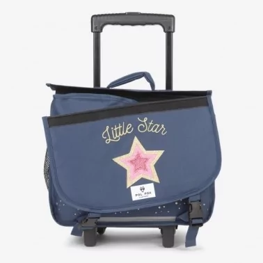 Pol Fox - Cartable Réversible à roulettes 38 cm