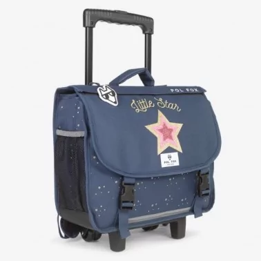 Pol Fox - Cartable Réversible à roulettes 38 cm