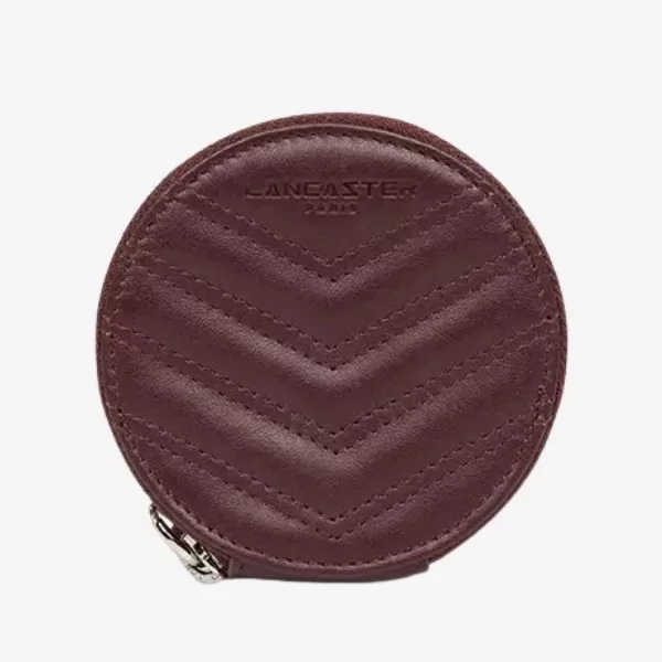Lancaster - Porte-monnaie rond Parisienne Matelassé