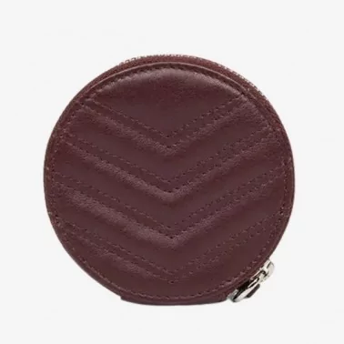 Lancaster - Porte-monnaie rond Parisienne Matelassé