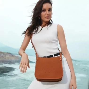 Arthur & Aston - Sac bandoulière cuir foulonné S Rosalia