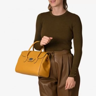 Mac Douglas - Sac à main cuir grainé Cahors Magda