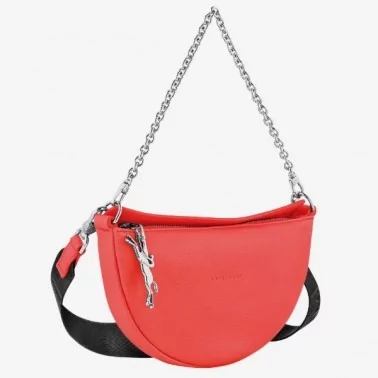 Longchamp - Sac Porté Epaule Smile Fraise