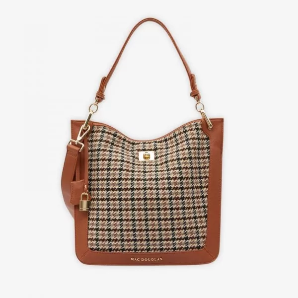Mac Douglas - Petit sac porté épaule tweed Kentucky Fantasia xs