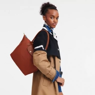 Longchamp - Sac Cabas M porté épaule Le Pliage Green