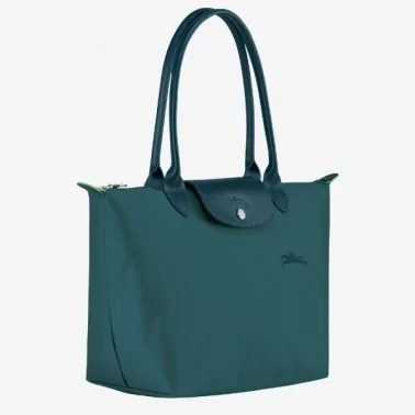 Longchamp - Sac Cabas M porté épaule Le Pliage Green