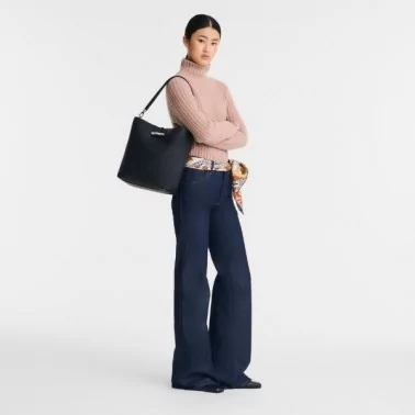 Longchamp - Sac porté épaule roseau M