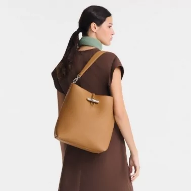 Longchamp - Sac porté épaule roseau M