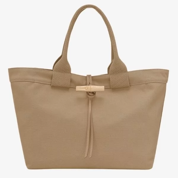 Longchamp - Sac cabas toile Le Roseau