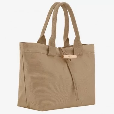 Longchamp - Sac cabas toile Le Roseau