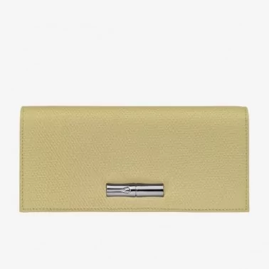 Longchamp - Portefeuille long grainé Le Roseau
