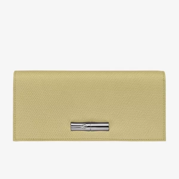Longchamp - Portefeuille long grainé Le Roseau