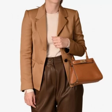 Mac Douglas - Sac porté main cuir grainé Temple Rhodes