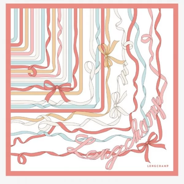 Longchamp - Carré de soie Rubans