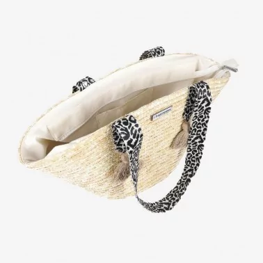 Les Tropéziennes - Panier estival motif léopard