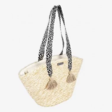 Les Tropéziennes - Panier estival motif léopard
