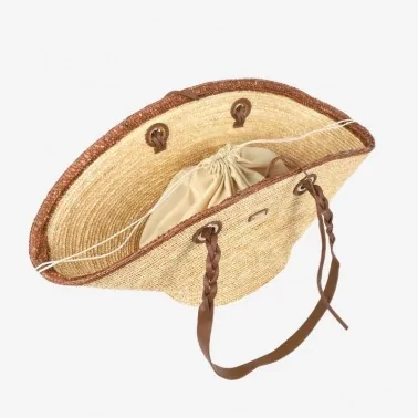 Les Tropéziennes - Panier paille bohème