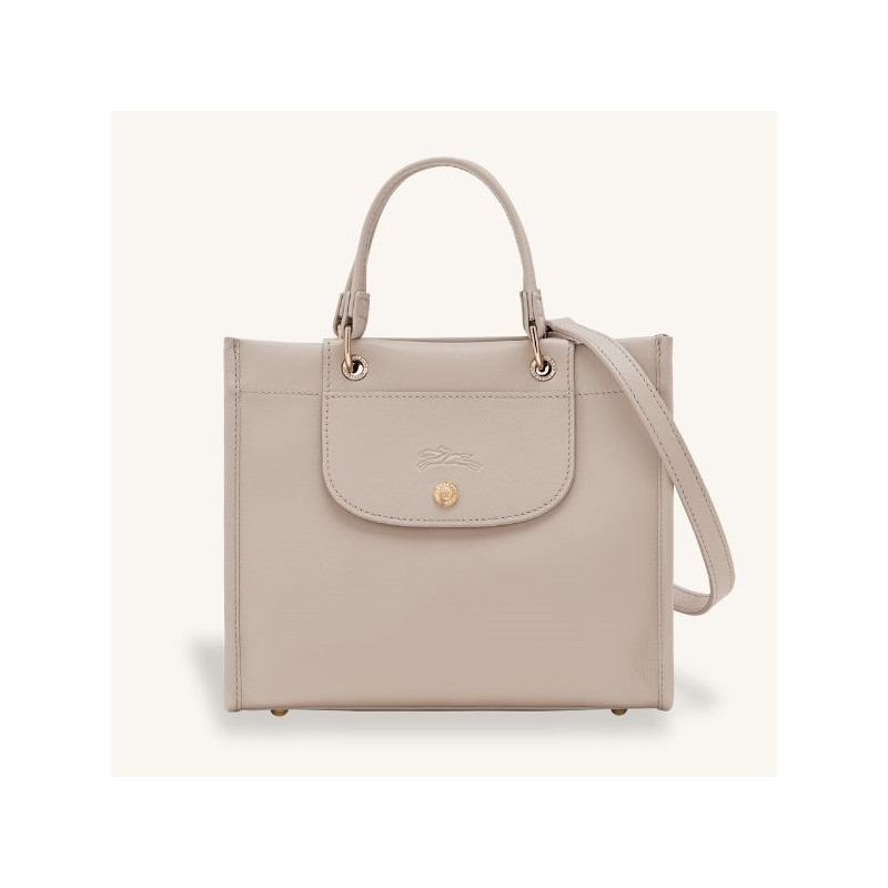 Sac à main format Cabas S de Longchamp - Noir & Argile