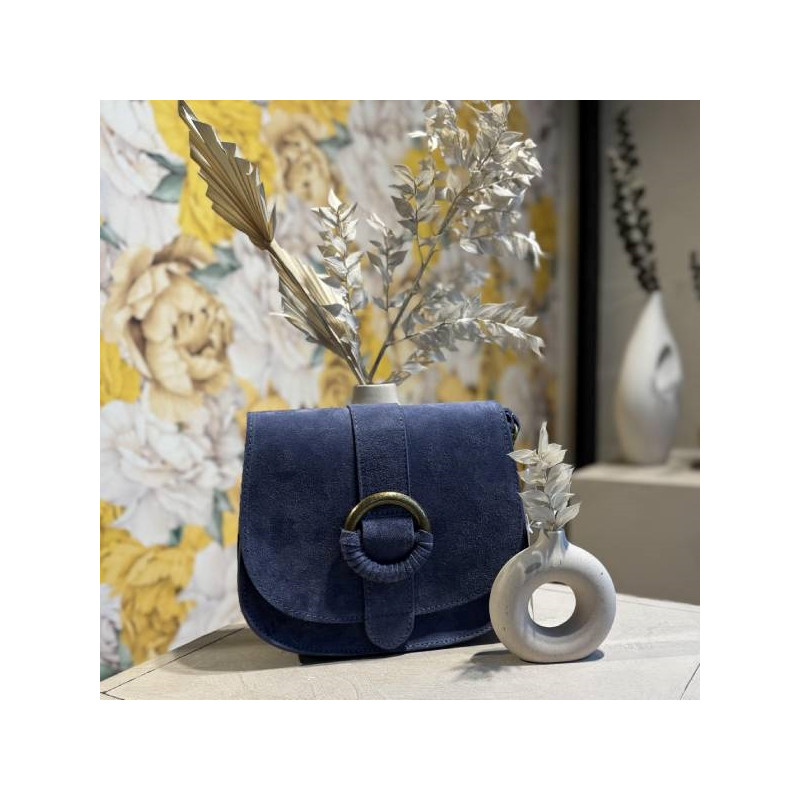 Sac bandoulière en daim par Auren | Gandy.fr