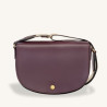 Sac porté travers M Épure Longchamp coloris Aubergine ou Kaki sur Gandy.fr