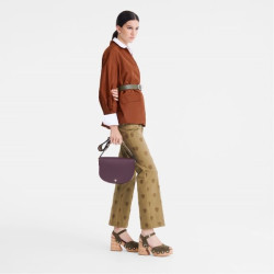 Sac porté travers M Épure Longchamp coloris Aubergine ou Kaki sur Gandy.fr